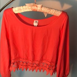 Cut off summer blouse